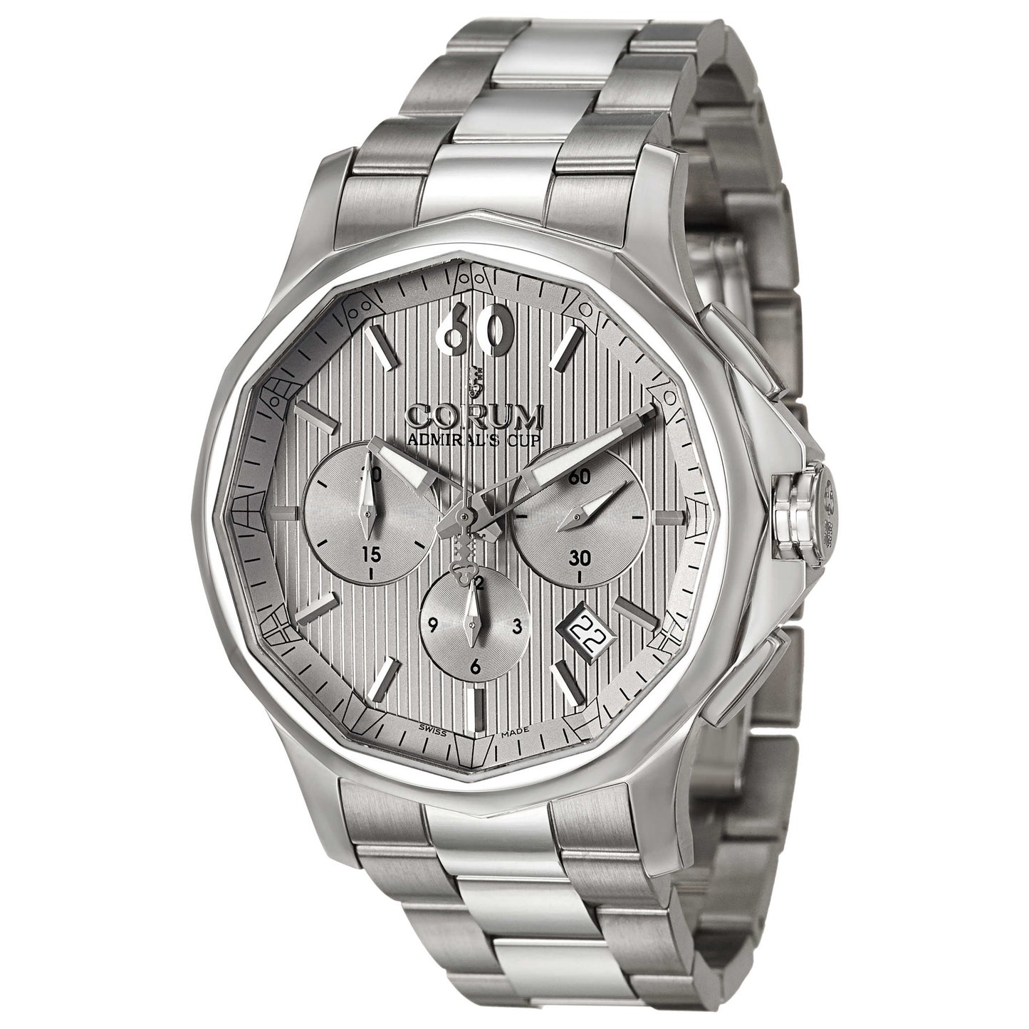 Front view of Corum Admiral's Cup Men's Automatic Watch 984-101-20-V705-FH10