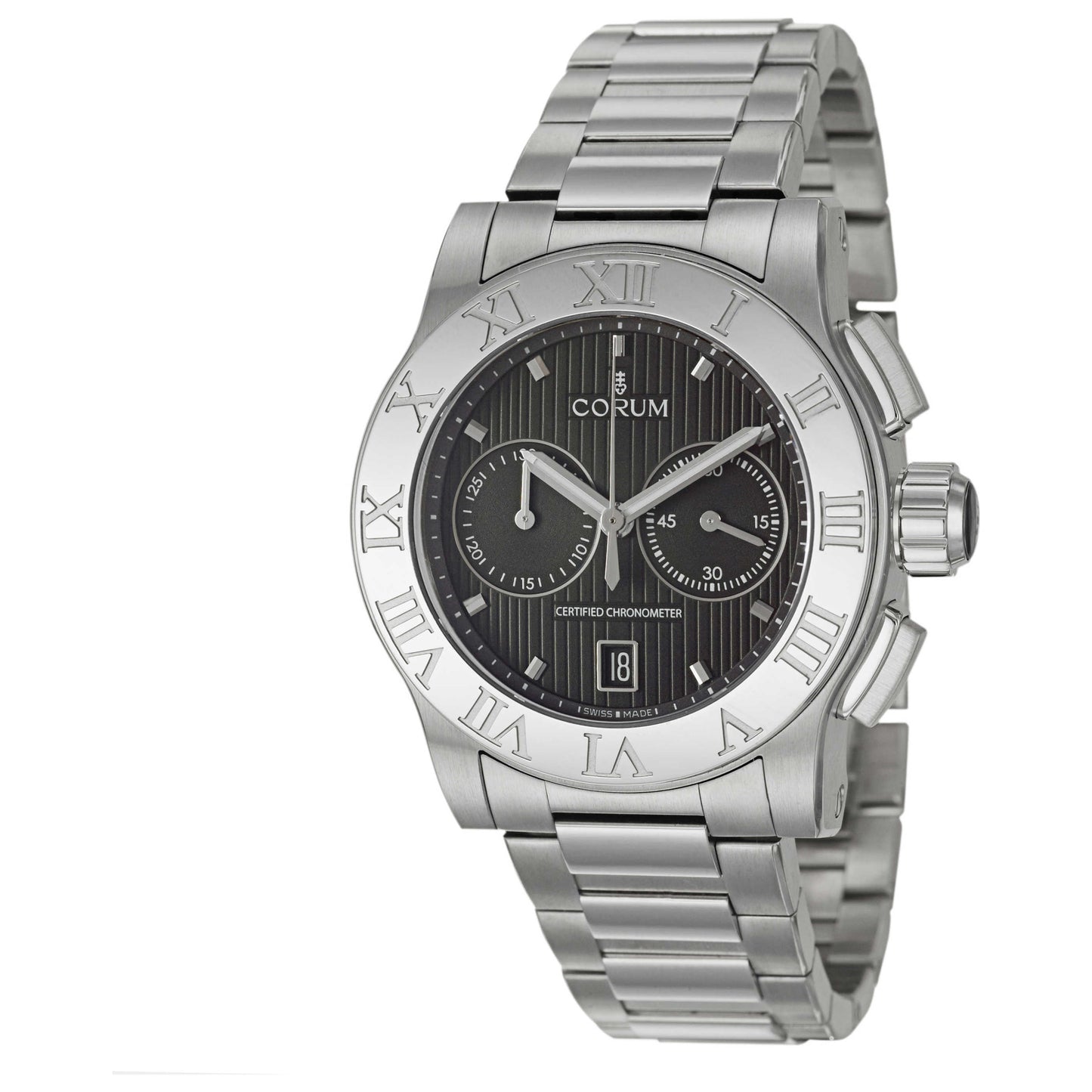 Front view of Corum Romulus Men's Automatic Watch 984-715-20-V810-BN77
