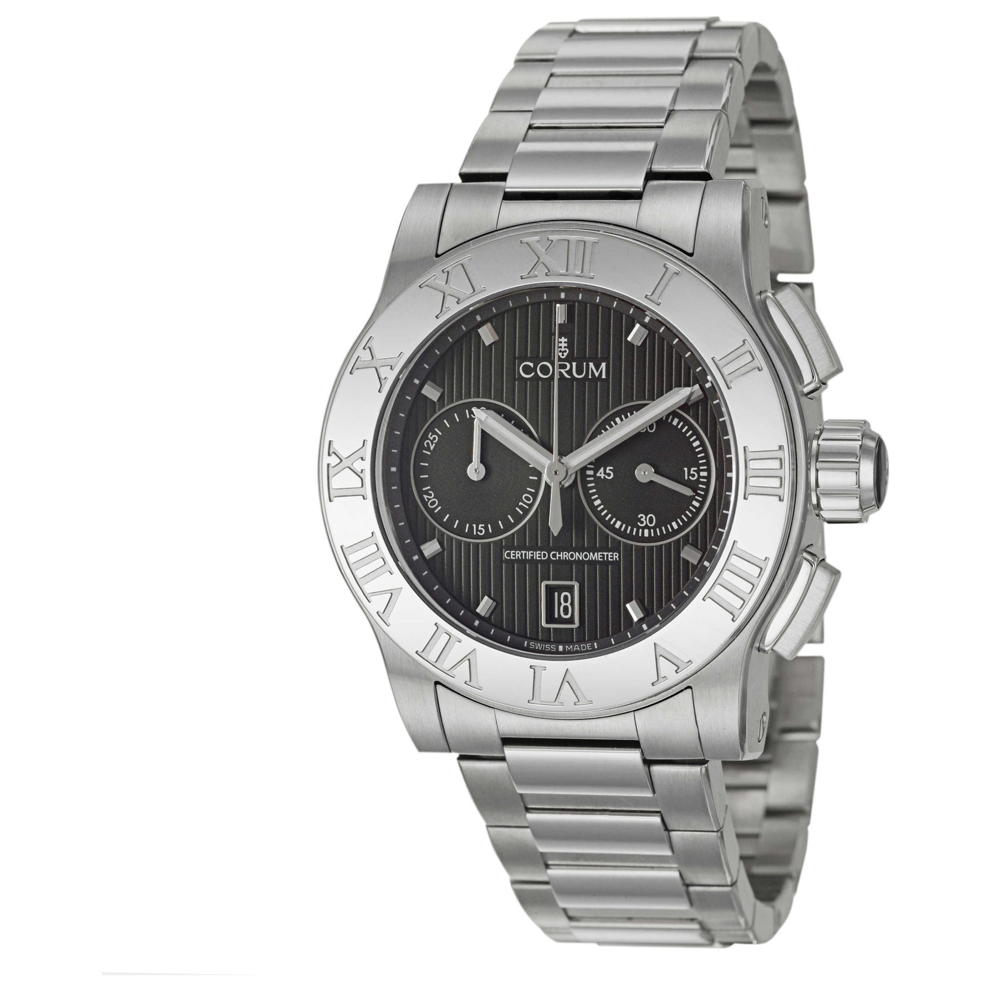 Front view of Corum Romulus Men's Automatic Watch 984-715-20-V810-BN77