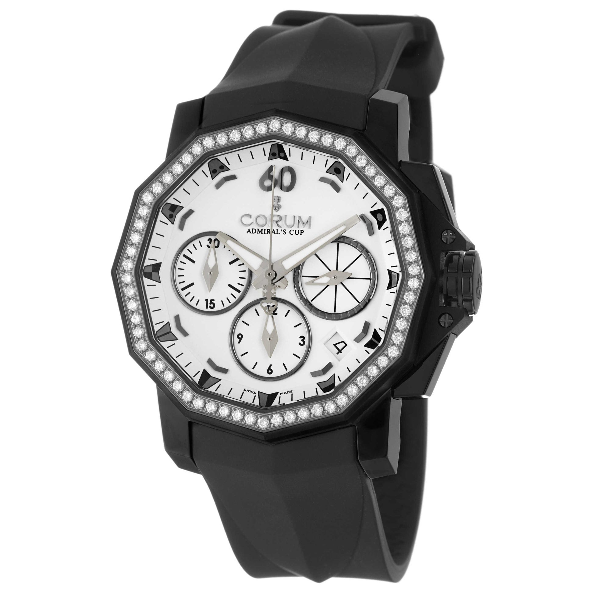 Front view of Corum Admiral's Cup Women's Automatic Watch 984-970-97-F371-AA30