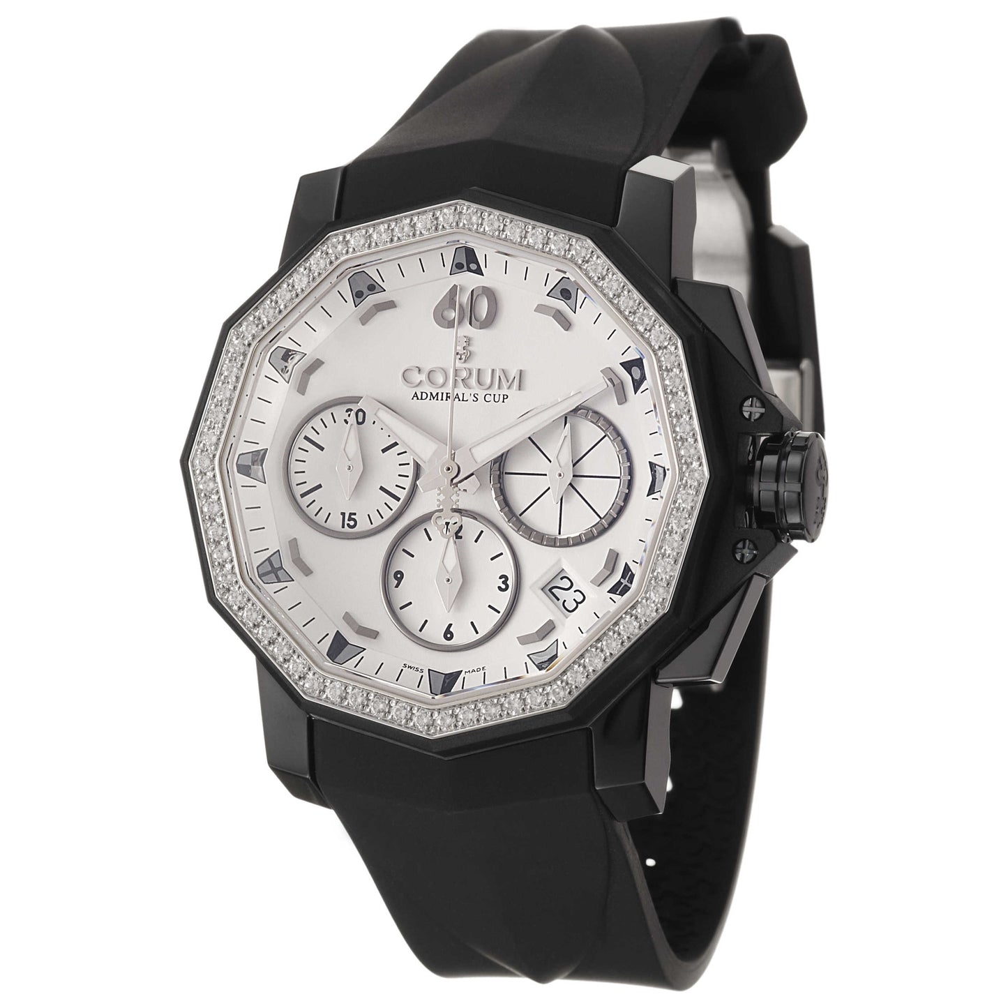 Front view of Corum Admiral's Cup Women's Automatic Watch 984-970-97-F371-AA32