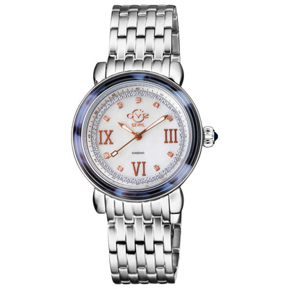 Front view of GV2 by Gevril Marsala Diamond Women's Quartz Watch 9850B