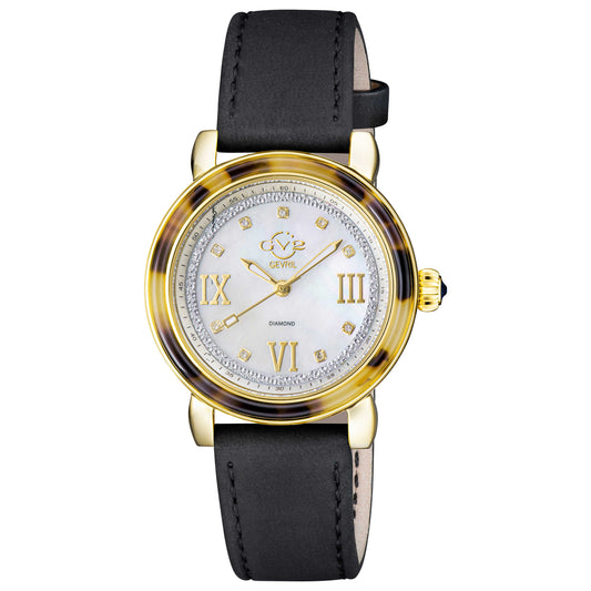 Front view of GV2 by Gevril Marsala Diamond Women's Quartz Watch 9851
