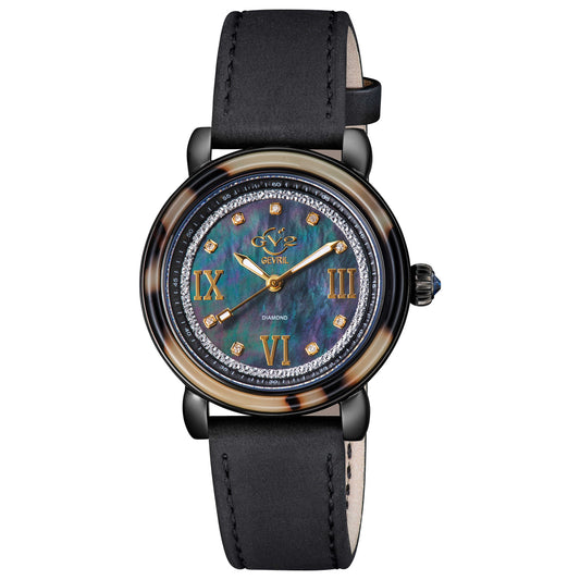 Front view of GV2 by Gevril Marsala Diamond Women's Quartz Watch 9852
