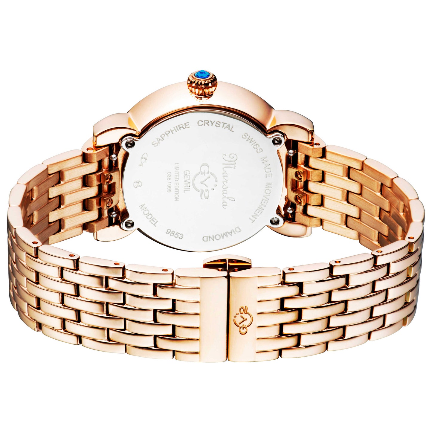 GV2 by Gevril Marsala Diamond Women's Quartz Watch 9853B - Image #2