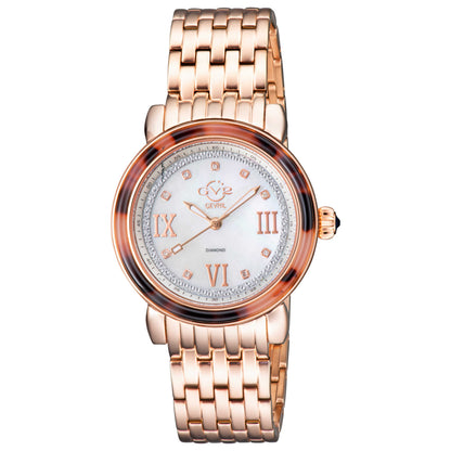 Front view of GV2 by Gevril Marsala Diamond Women's Quartz Watch 9853B