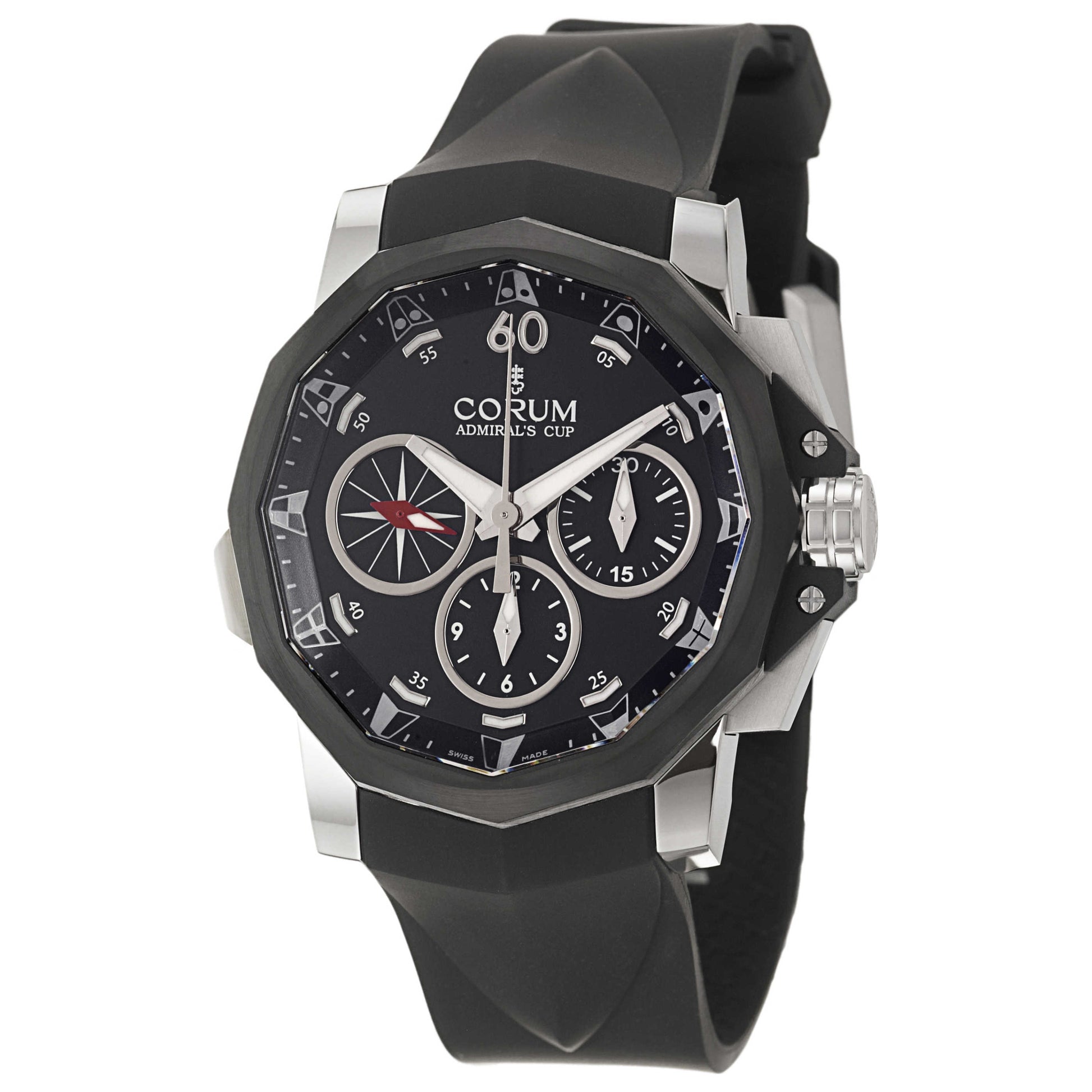 Front view of Corum Admiral's Cup Men's Automatic Watch 986-581-98-F371-AN52