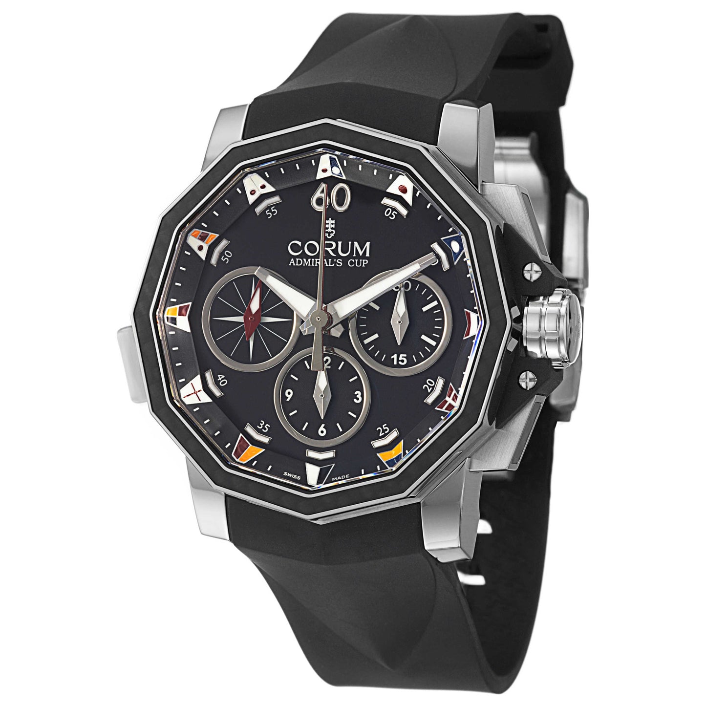 Front view of Corum Admiral's Cup Men's Automatic Watch 986-691-11-F371-AN92