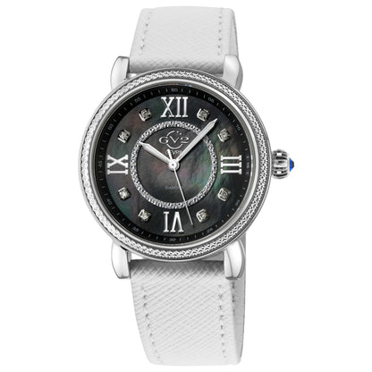 Front view of GV2 by Gevril Marsala Diamond Women's Quartz Watch 9861-V1