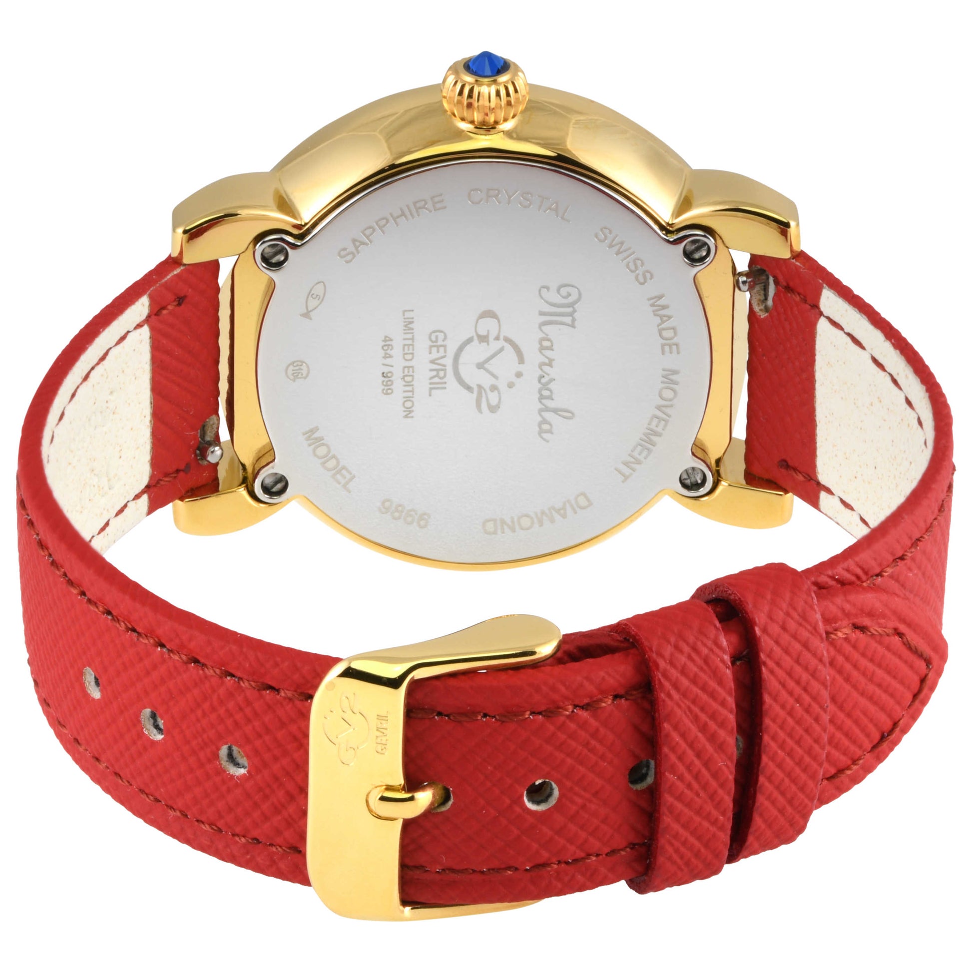 GV2 by Gevril Marsala Diamond Women's Quartz Watch 9866-V4 - Image #2