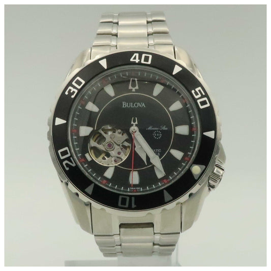 Front view of Bulova Marine Star Men's Watch 98A105-PO