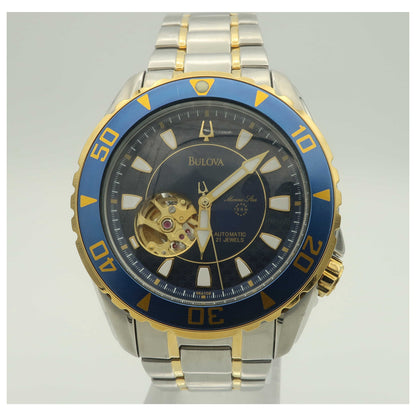 Front view of Bulova Marine Star Men's Watch 98A106-PO