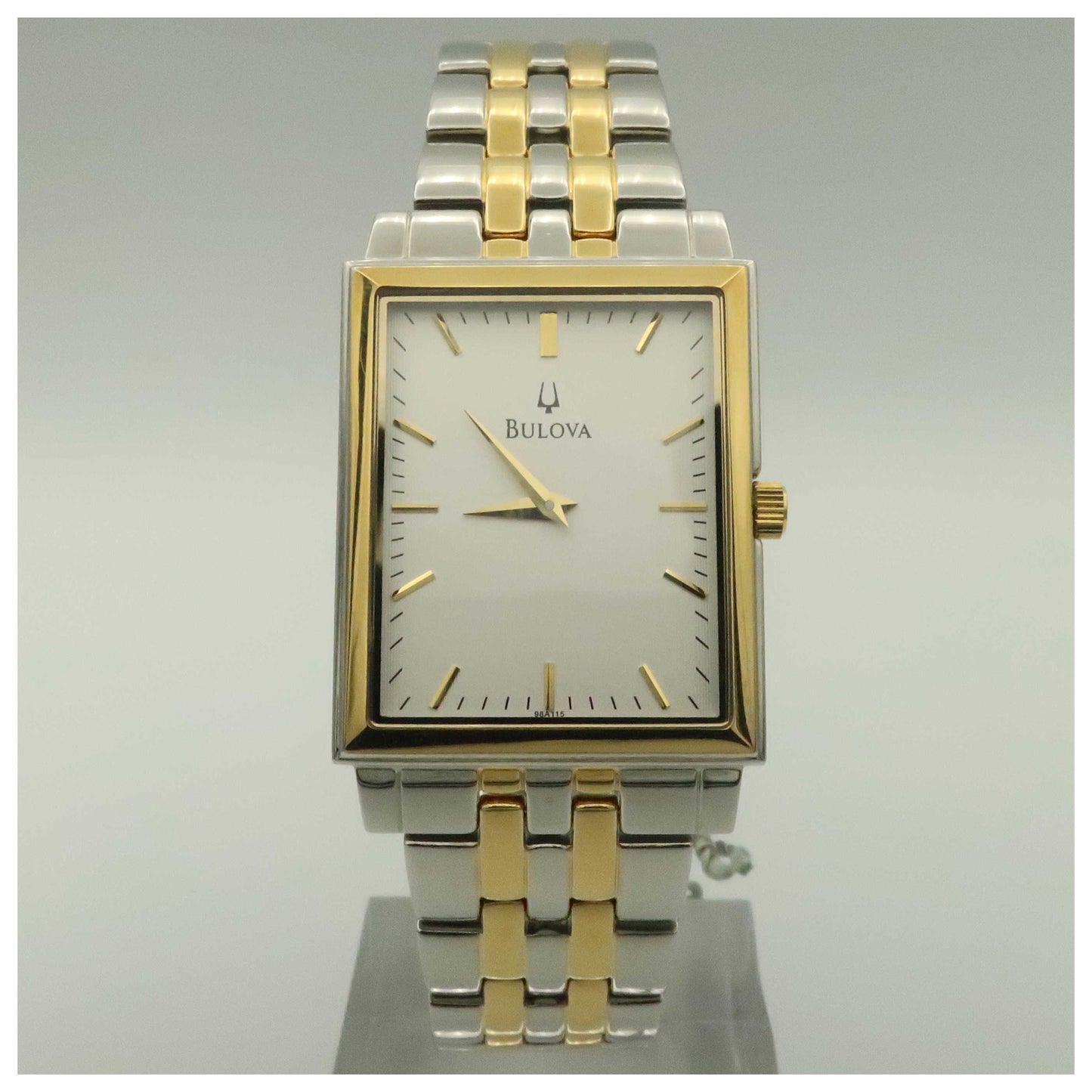 Front view of Bulova Bracelet Men's Quartz Watch 98A115-PO