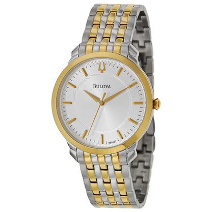 Front view of Bulova Dress Men's Japanese Quartz (Battery-Powered) Watch 98A121