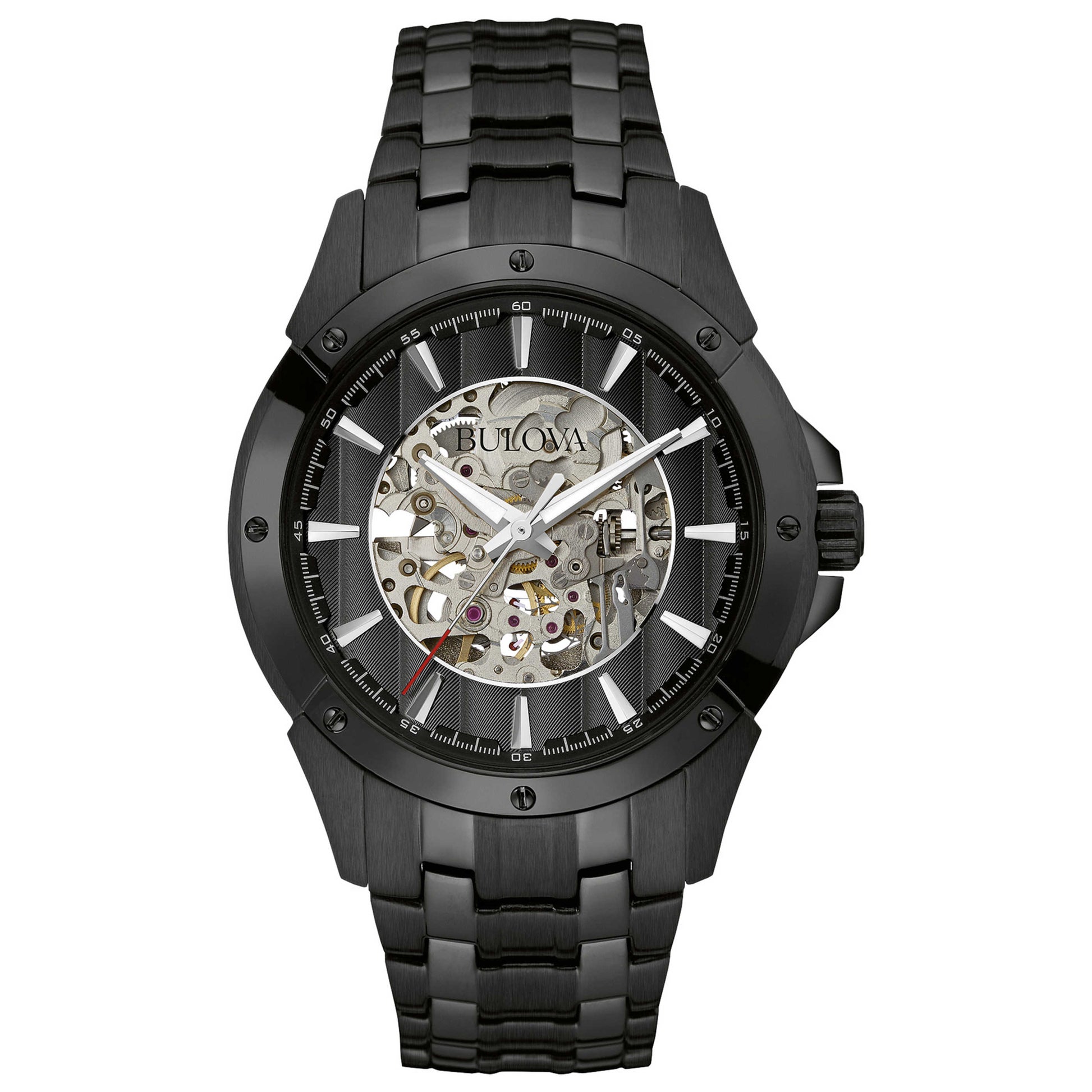 Front view of Bulova Classic Men's Automatic Watch 98A147