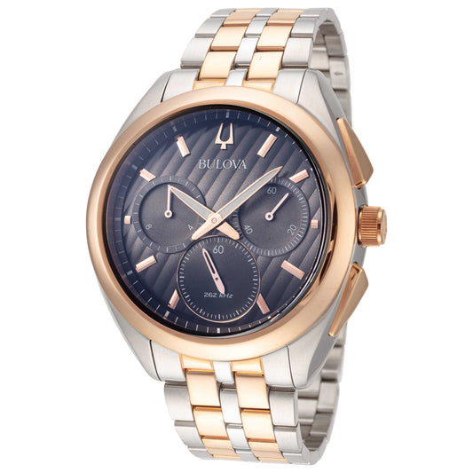 Front view of Bulova CURV Men's Quartz Watch 98A160