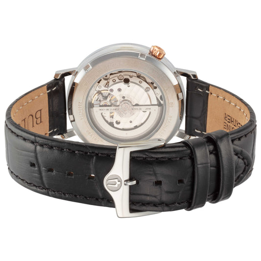 Back view of Bulova Classic Men's Automatic Watch 98A187