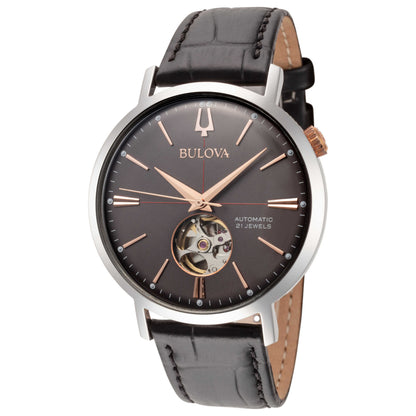 Front view of Bulova Classic Men's Automatic Watch 98A187