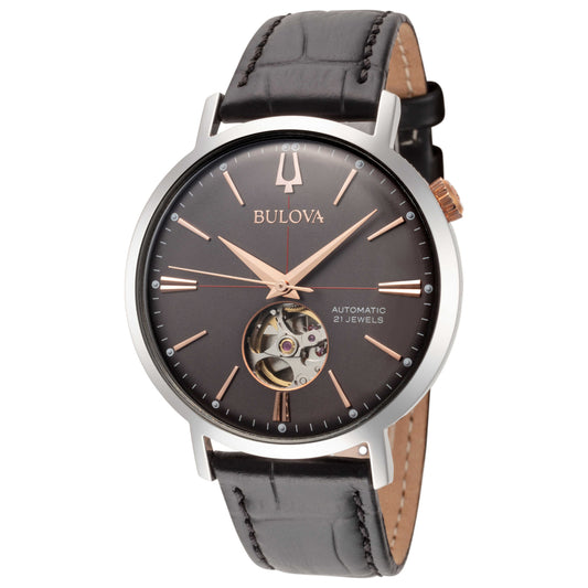 Front view of Bulova Classic Men's Automatic Watch 98A187