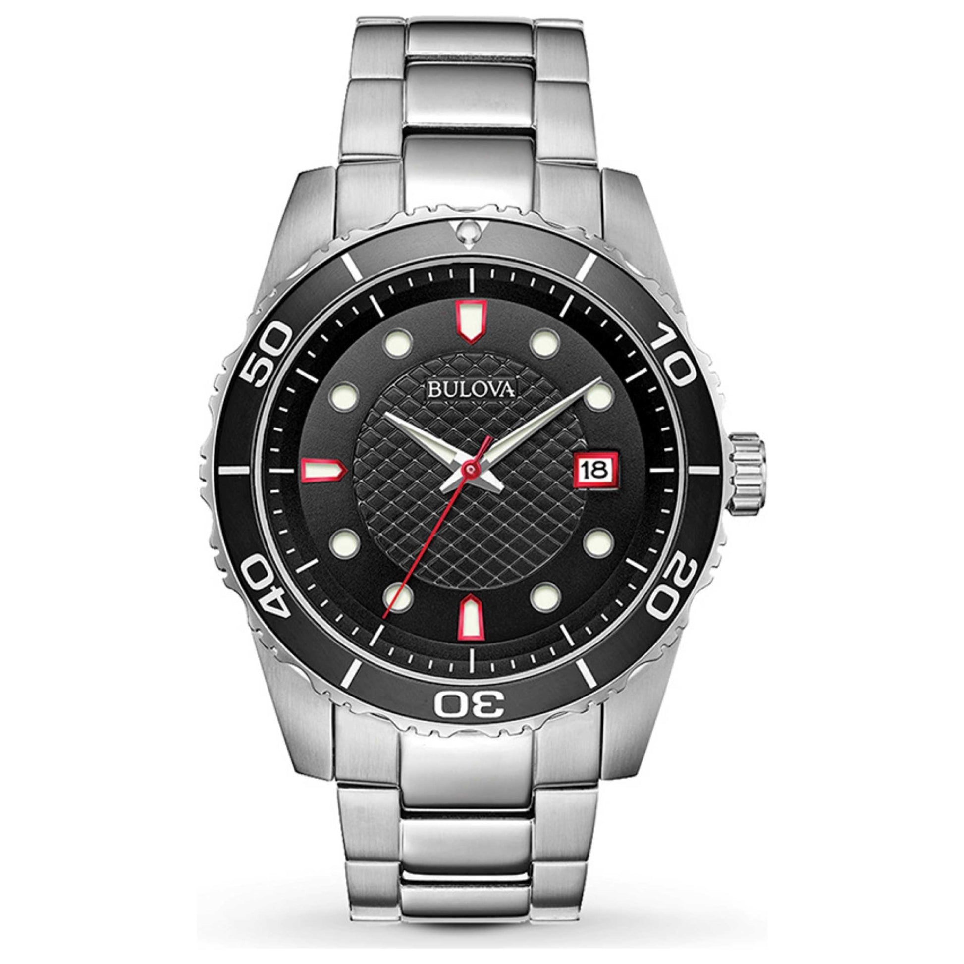 Front view of Bulova Classic Men's Quartz Watch 98A195