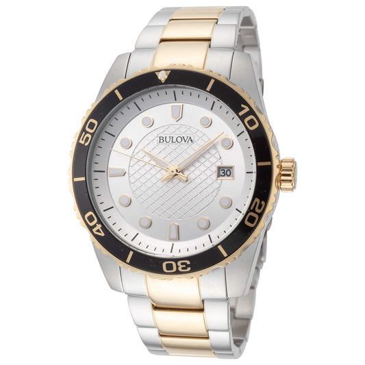 Front view of Bulova CURV Men's Quartz Watch 98A198