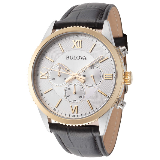 Front view of Bulova Classic Men's Quartz Watch 98A218