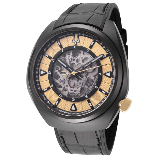 Front view of Bulova Grammy Men's Automatic Watch 98A241