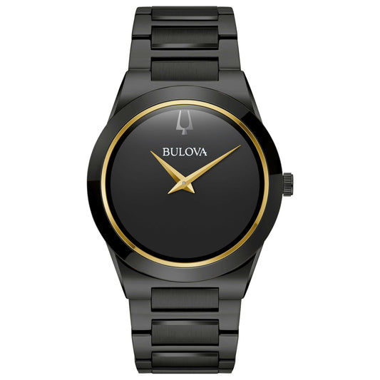 Front view of Bulova Millennia Men's Quartz Watch 98A313