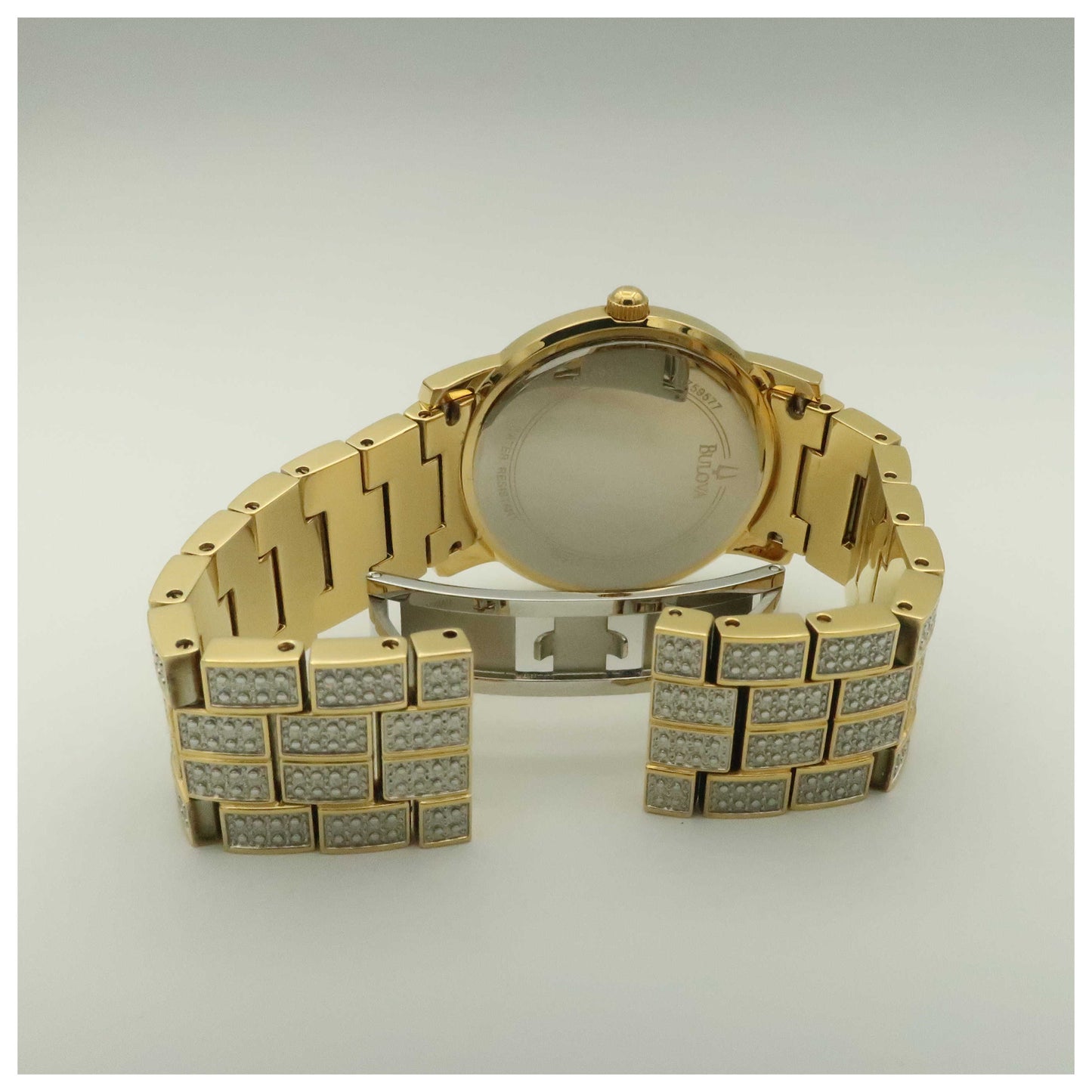 Bulova Crystal Men's Japanese Quartz (Battery-Powered) Watch 98B009-PO - Image #7