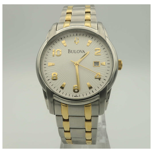 Front view of Bulova Dress Men's Quartz Watch 98B010-PO