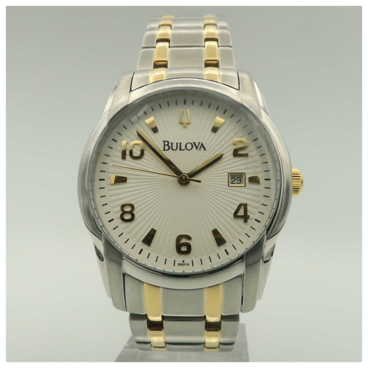 Front view of Bulova Dress Men's Quartz Watch 98B010-SDV