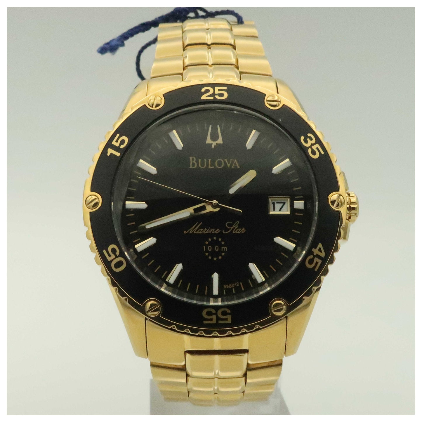 Front view of Bulova Marine Star Men's Swiss Quartz (Battery-Powered) Watch 98B012-PO