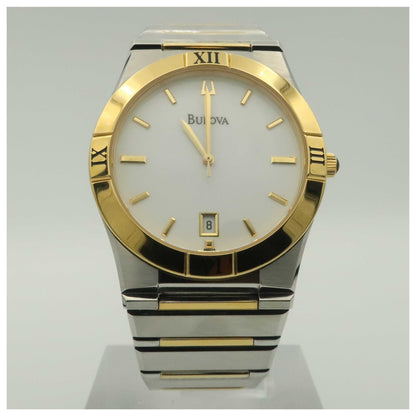 Front view of Bulova Dress Men's Quartz Watch 98B015-PO2