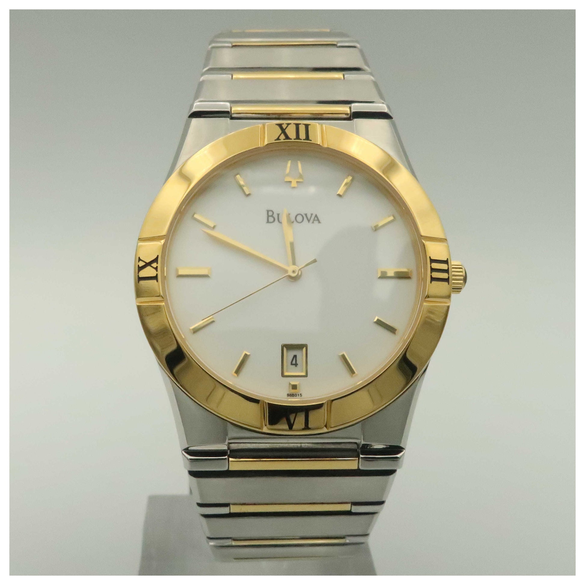 Front view of Bulova Dress Men's Quartz Watch 98B015-SD