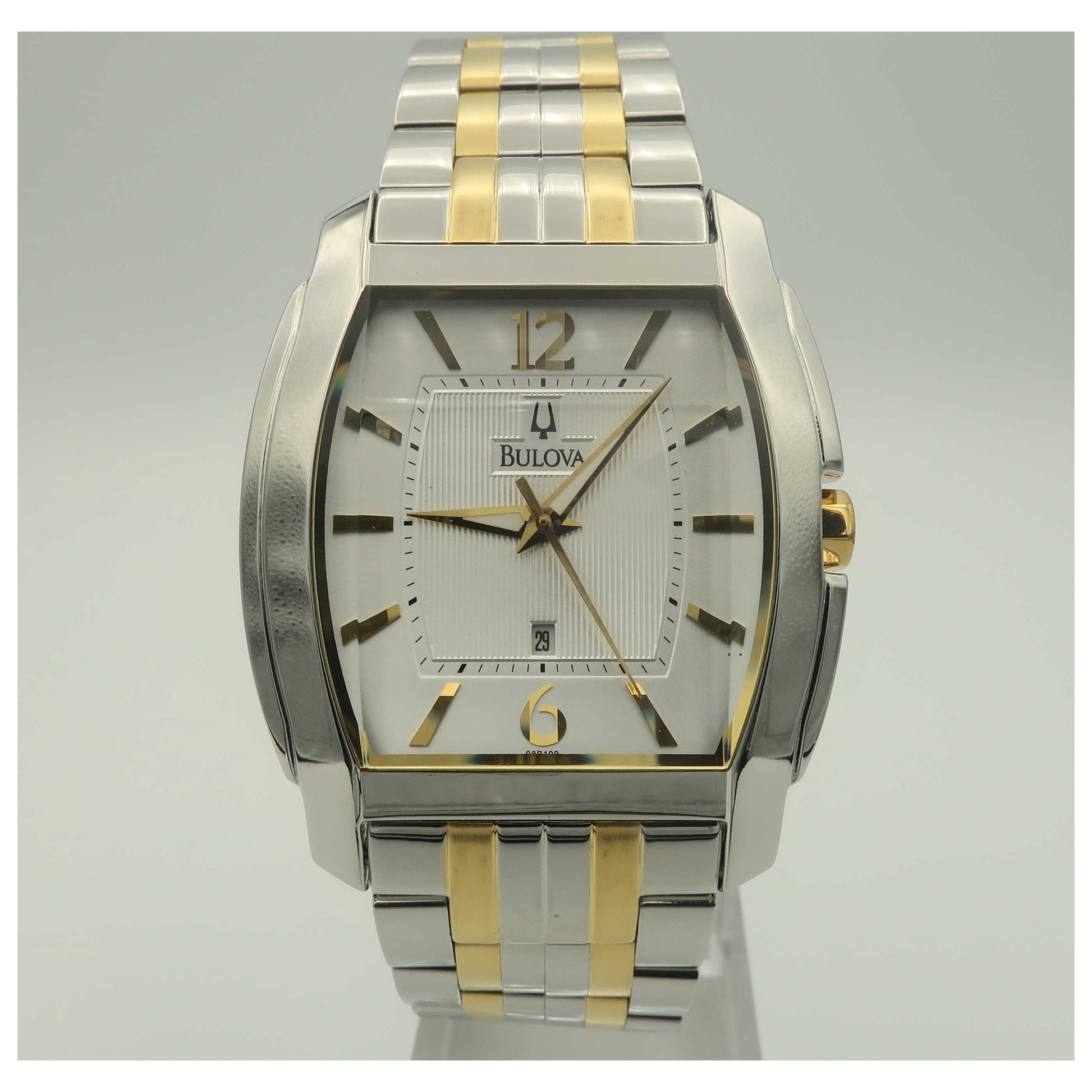 Front view of Bulova Dress Men's Quartz Watch 98B109-PO