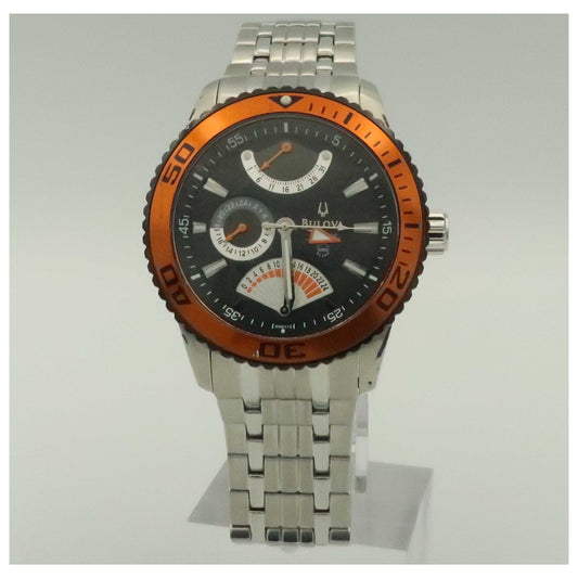 Front view of Bulova Marine Star Men's Quartz Watch 98B112-SDV