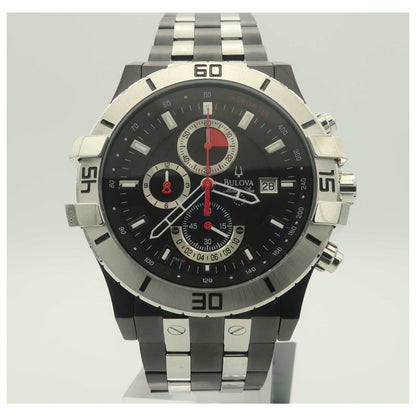 Front view of Bulova Marine Star Men's Japanese Quartz (Battery-Powered) Watch 98B117-SD