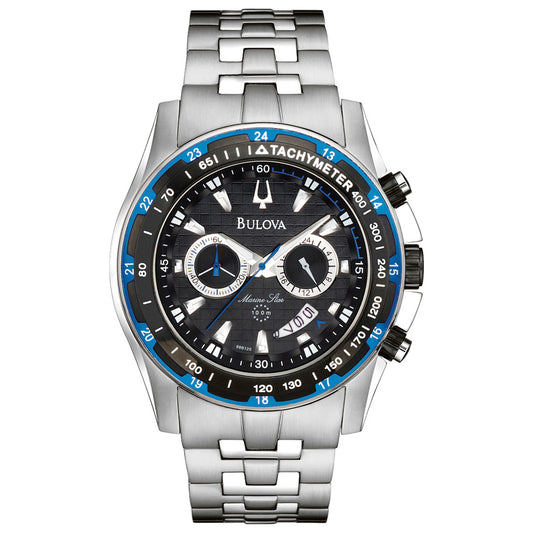 Front view of Bulova Marine Star Men's Japanese Quartz (Battery-Powered) Watch 98B120