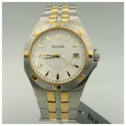 Front view of Bulova Bracelet Men's Quartz Watch 98B136-PO