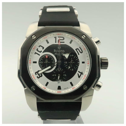 Front view of Bulova Marine Star Men's Japanese Quartz (Battery-Powered) Watch 98B139-PO