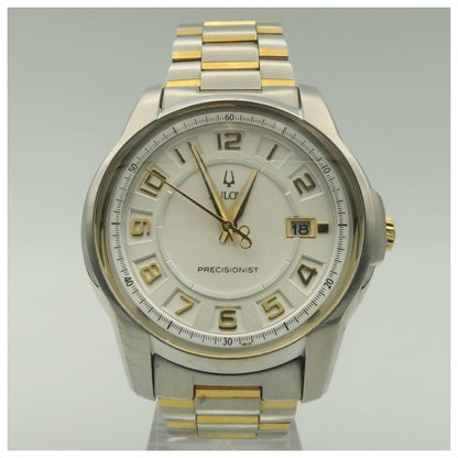 Front view of Bulova Precisionist Men's Japanese Quartz (Battery-Powered) Watch 98B140-PO