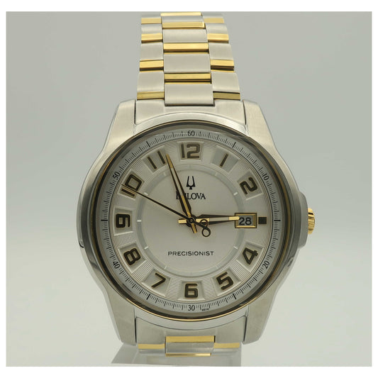 Front view of Bulova Precisionist Men's Japanese Quartz (Battery-Powered) Watch 98B140-SDV
