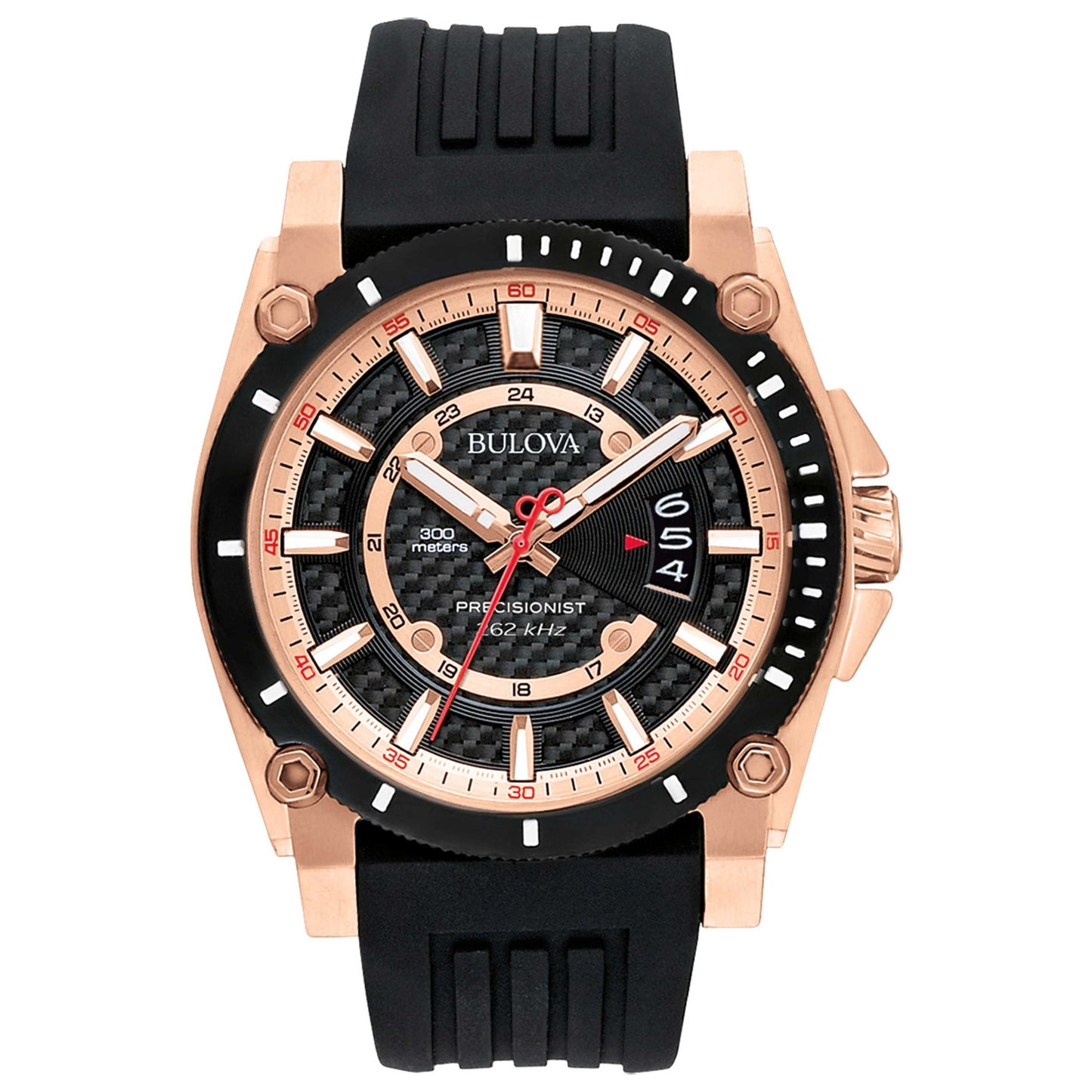 Front view of Bulova Icon Precisionist Men's Quartz Watch 98B152