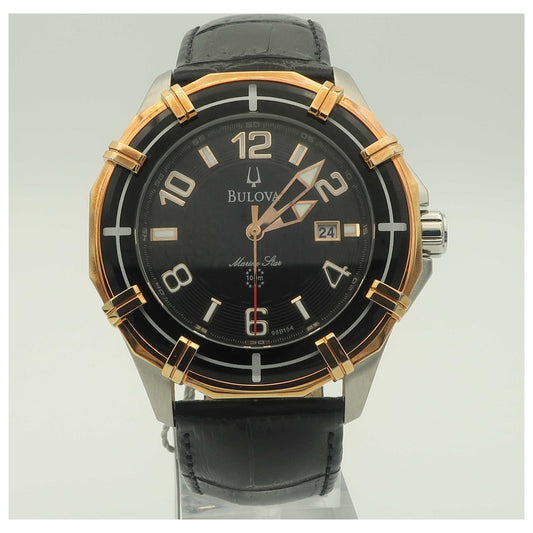 Front view of Bulova Sport Marine Star Men's Japanese Quartz (Battery-Powered) Watch 98B154-PO