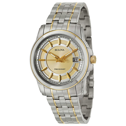 Front view of Bulova Precisionist Men's Japanese Quartz (Battery-Powered) Watch 98B156