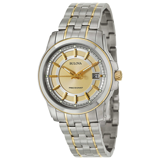 Front view of Bulova Precisionist Men's Japanese Quartz (Battery-Powered) Watch 98B156