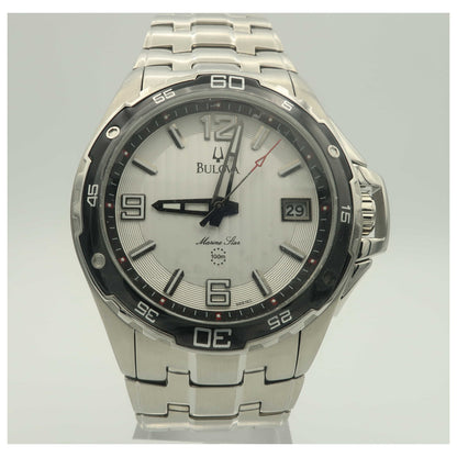 Front view of Bulova Marine Star Men's Quartz Watch 98B162-SDV