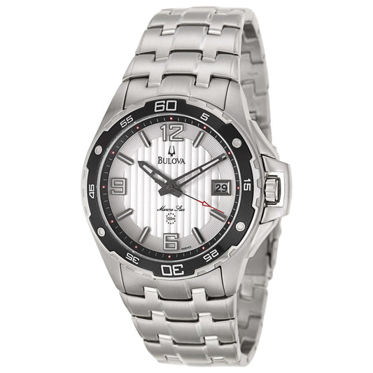 Front view of Bulova Marine Star Men's Quartz Watch 98B162