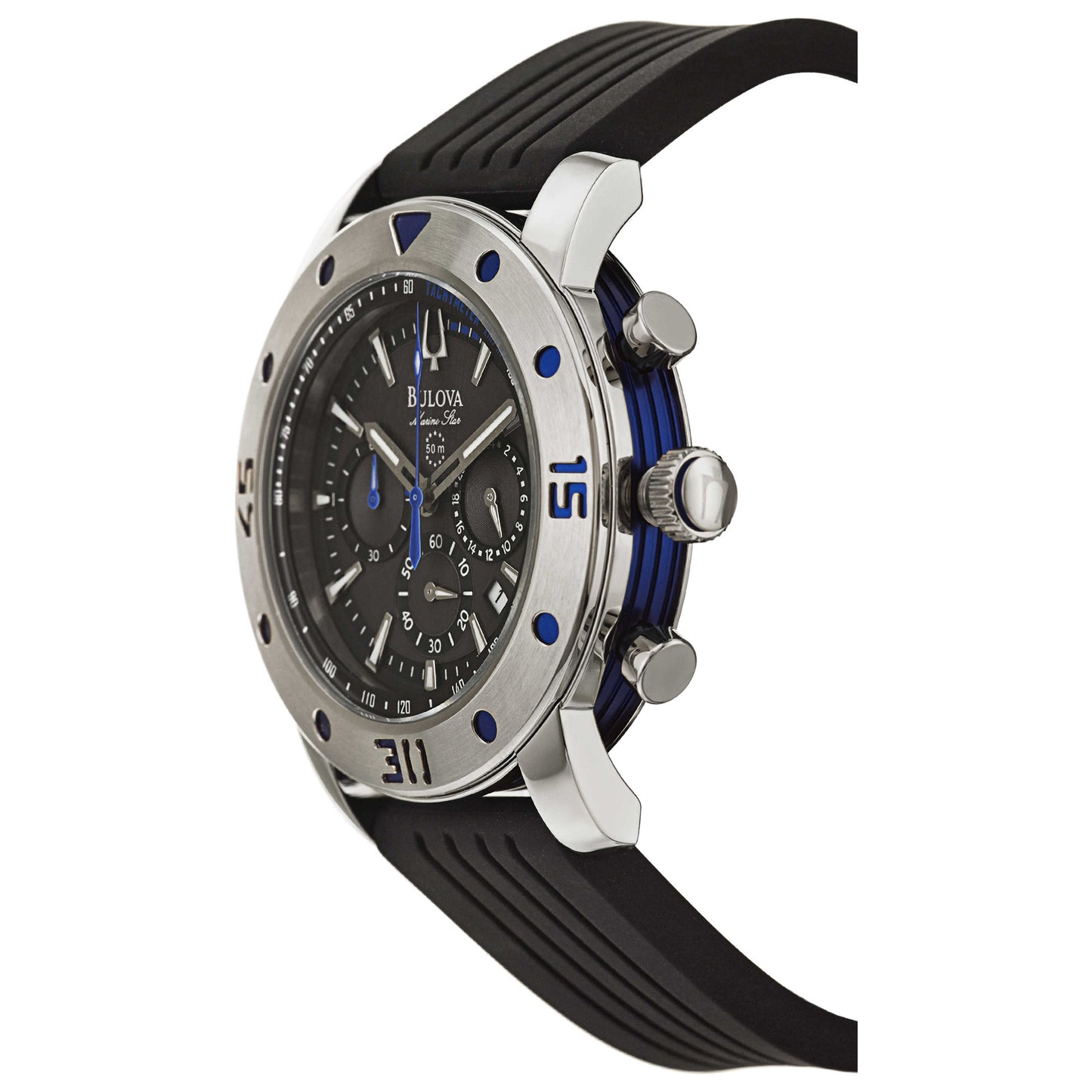 Bulova Marine Star Men's Quartz Watch 98B165 - Image #4