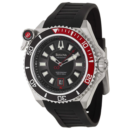 Front view of Bulova Precisionist Men's Japanese Quartz (Battery-Powered) Watch 98B166